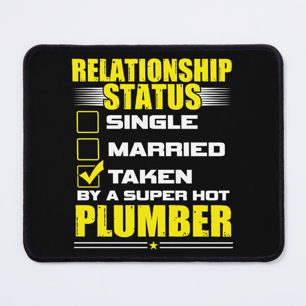 Item preview, Funny His and Her Gift Idea Plumber Relationship Status designed and sold by haselshirt.
