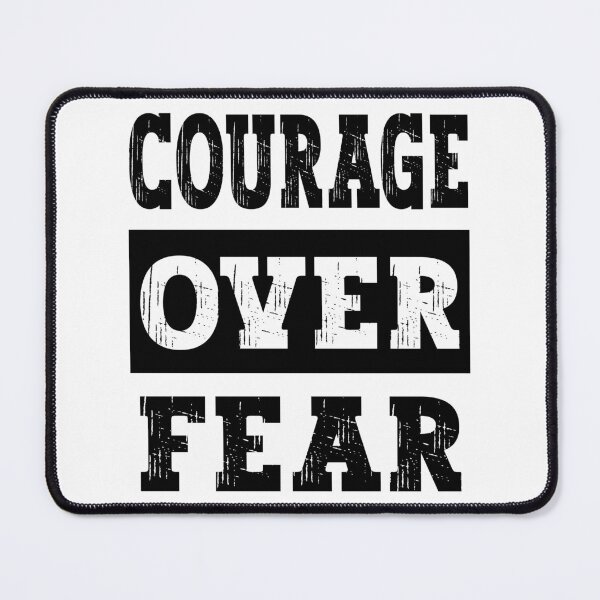 Item preview, Courage Over Fear Motivational Inspirational Quote designed and sold by PearlMoonGrapes.