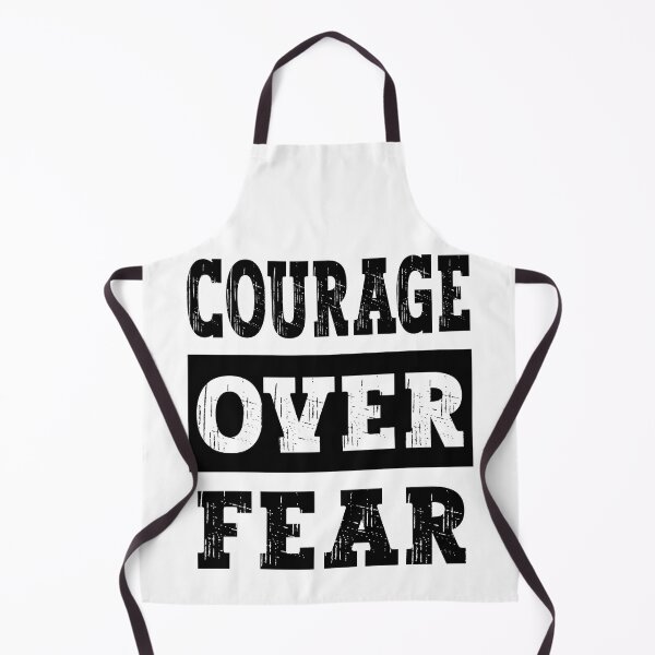 Item preview, Courage Over Fear Motivational Inspirational Quote designed and sold by PearlMoonGrapes.