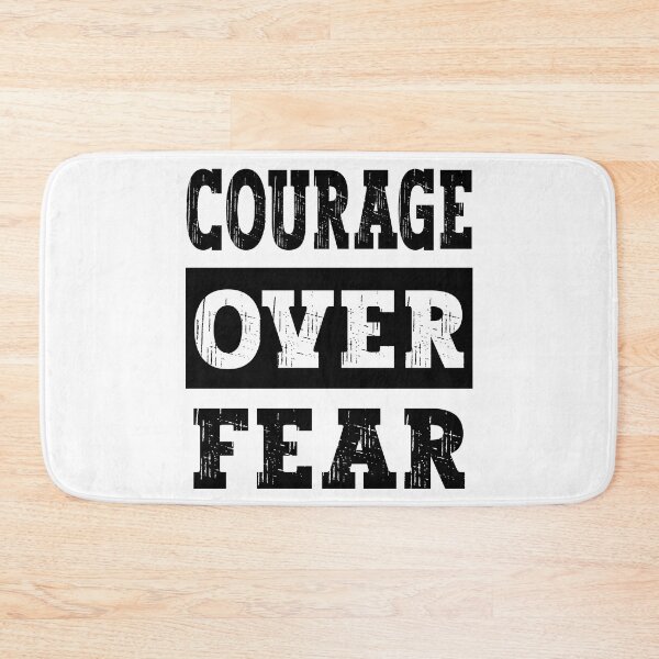 Item preview, Courage Over Fear Motivational Inspirational Quote designed and sold by PearlMoonGrapes.
