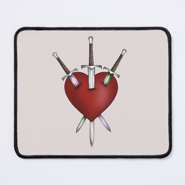 Item preview, genderqueer three of swords designed and sold by atlasbackache.