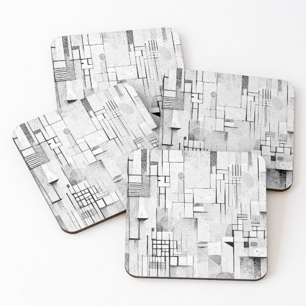 Item preview, Black & White Cubist Pattern [8] designed and sold by FreshAirShop.
