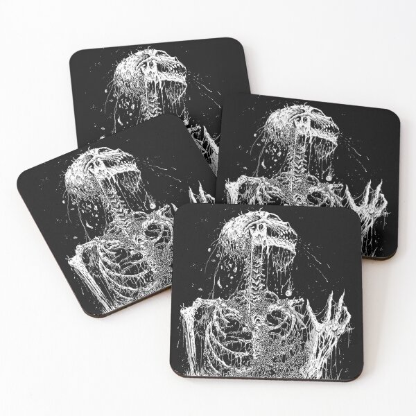 Item preview, Death Skeleton Awakening black & white designed and sold by DRK7DSGN.