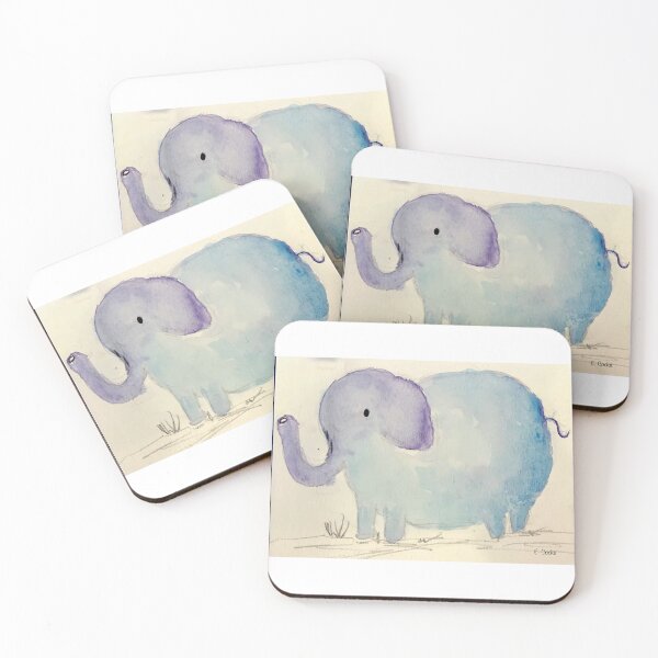 Item preview, Whimsical Elephant designed and sold by watercolorsLiz.