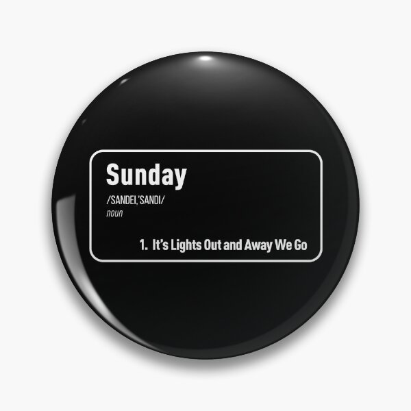 Item preview, Sunday It's Lights Out and Away We Go (White Details) designed and sold by FilipeFerreira.