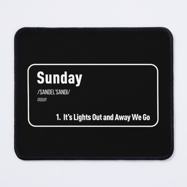 Item preview, Sunday It's Lights Out and Away We Go (White Details) designed and sold by FilipeFerreira.