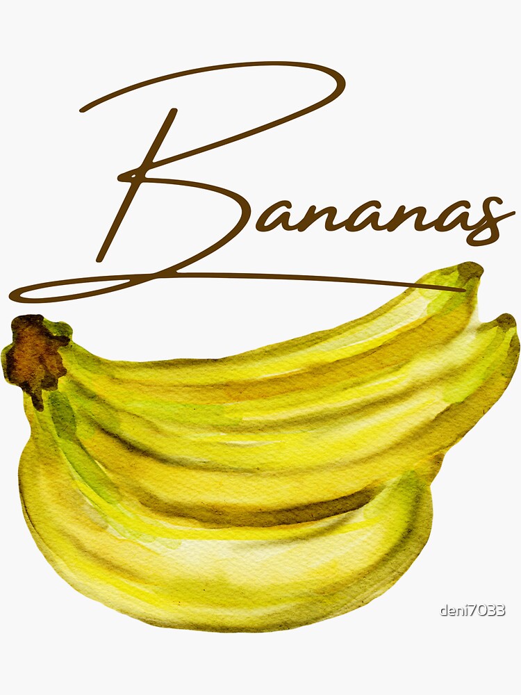 "Bananas" Sticker for Sale by deni7033 Redbubble