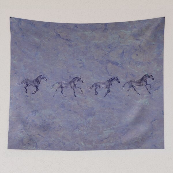 Item preview, Galloping horse 1 to 4 - purple mottled background designed and sold by SylvieG18.