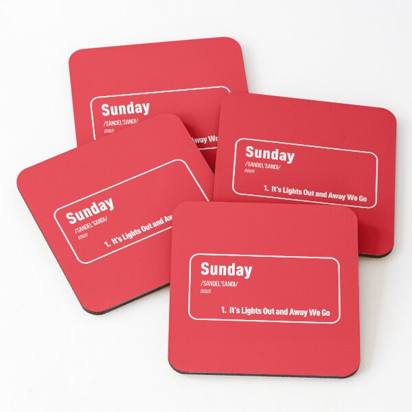 Item preview, Sunday It's Lights Out and Away We Go (Red BG) designed and sold by FilipeFerreira.