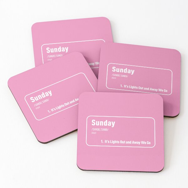 Item preview, Sunday It's Lights Out and Away We Go (Pink BG) designed and sold by FilipeFerreira.