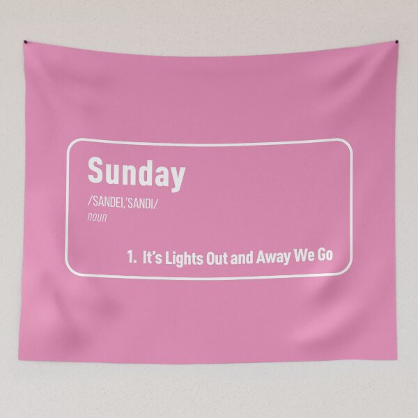 Item preview, Sunday It's Lights Out and Away We Go (Pink BG) designed and sold by FilipeFerreira.