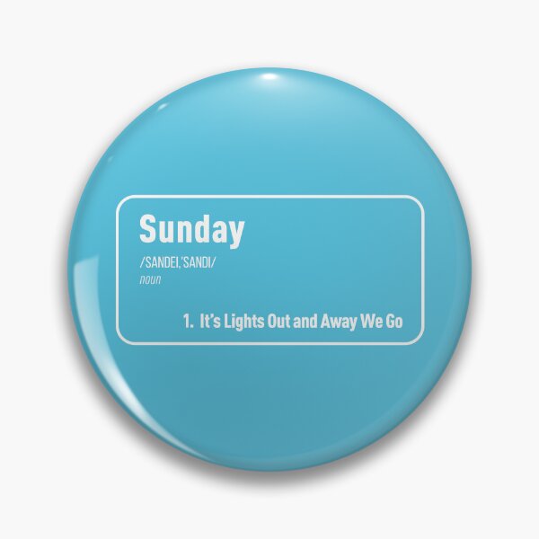 Item preview, Sunday It's Lights Out and Away We Go (Blue BG) designed and sold by FilipeFerreira.