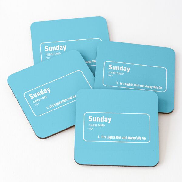 Item preview, Sunday It's Lights Out and Away We Go (Blue BG) designed and sold by FilipeFerreira.