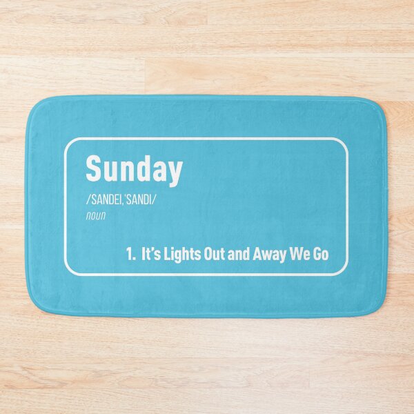 Item preview, Sunday It's Lights Out and Away We Go (Blue BG) designed and sold by FilipeFerreira.