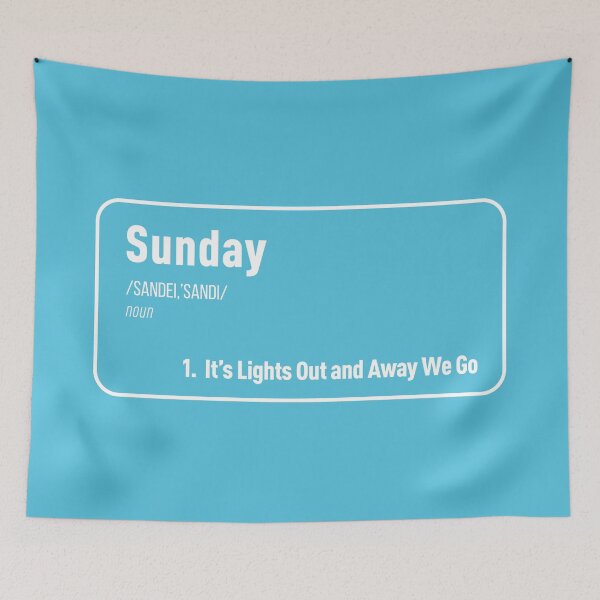 Item preview, Sunday It's Lights Out and Away We Go (Blue BG) designed and sold by FilipeFerreira.