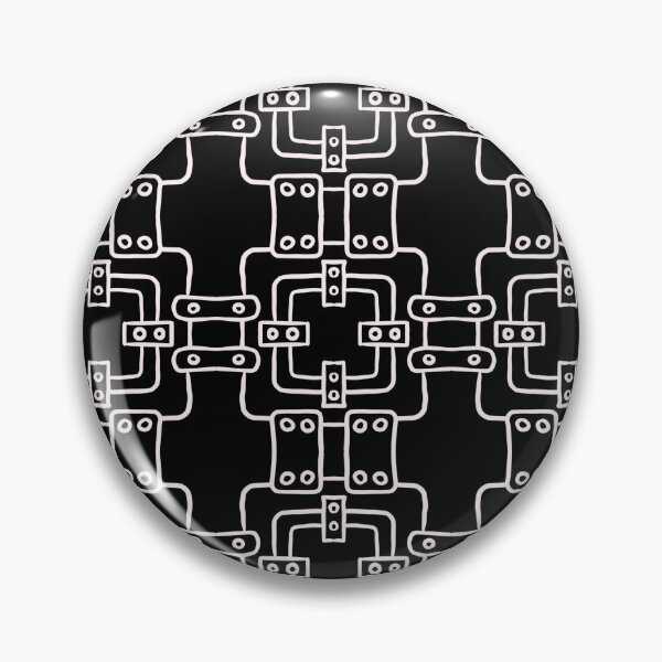 Item preview, Black and White, unique hand drawn geometric repeating pattern, very similar to what celebrities are wearing - WelshDesigns designed and sold by welshdesigns.