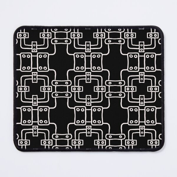 Item preview, Black and White, unique hand drawn geometric repeating pattern, very similar to what celebrities are wearing - WelshDesigns designed and sold by welshdesigns.