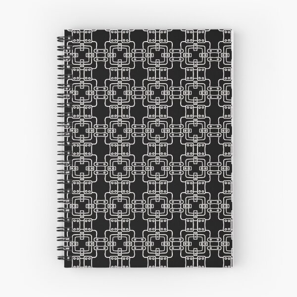Item preview, Black and White, unique hand drawn geometric repeating pattern, very similar to what celebrities are wearing - WelshDesigns designed and sold by welshdesigns.