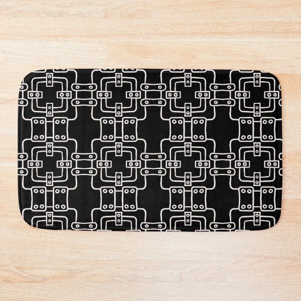 Item preview, Black and White, unique hand drawn geometric repeating pattern, very similar to what celebrities are wearing - WelshDesigns designed and sold by welshdesigns.