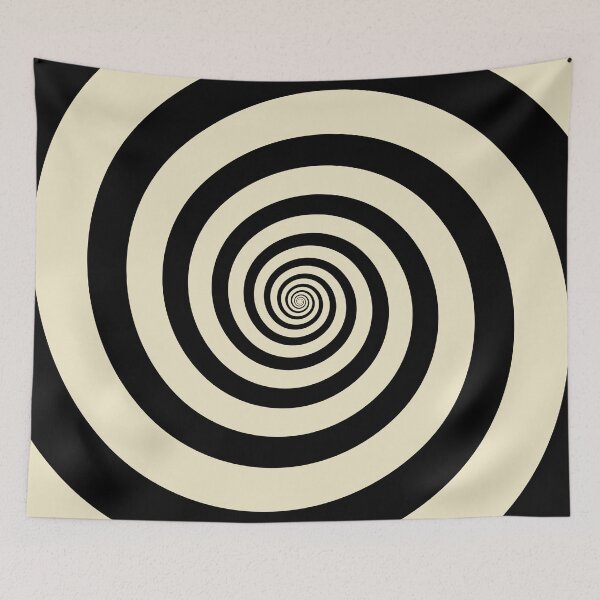 Item preview, Hypnotic Black and Cream Swirl designed and sold by Sparkle-Moth.