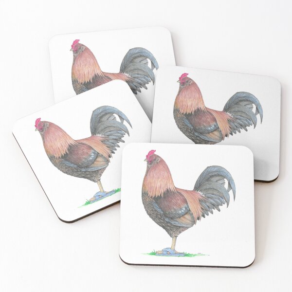 Item preview, Ameraucana Rooster in Cross Band Slippers designed and sold by JimsBirds.