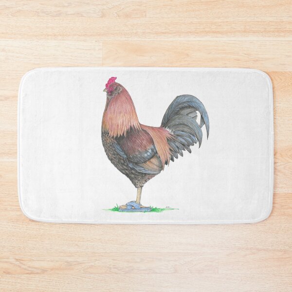 Item preview, Ameraucana Rooster in Cross Band Slippers designed and sold by JimsBirds.