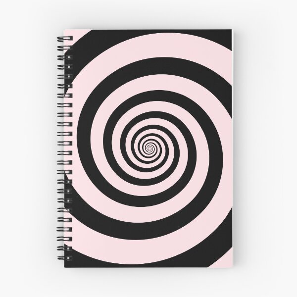 Item preview, Hypnotic Black and Soft Pink Swirl designed and sold by Sparkle-Moth.