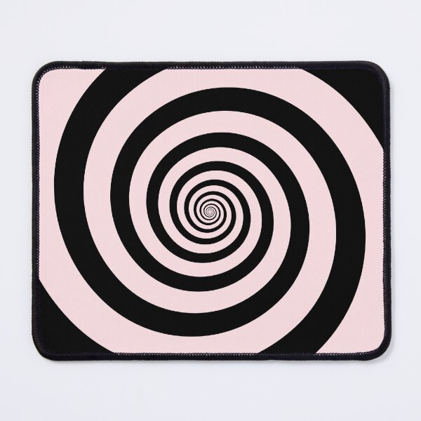 Item preview, Hypnotic Black and Soft Pink Swirl designed and sold by Sparkle-Moth.