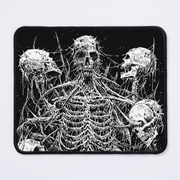 Item preview, Death Skeleton Master of Skulls black & white designed and sold by DRK7DSGN.