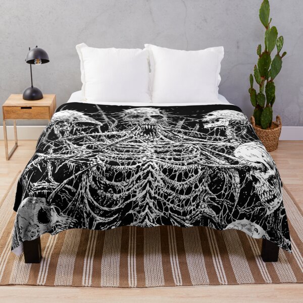 Item preview, Death Skeleton Master of Skulls black & white designed and sold by DRK7DSGN.