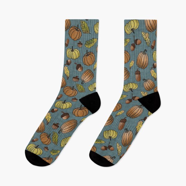 Item preview, Falling into fall, Blue Linen designed and sold by Jaima-OLoughlin.