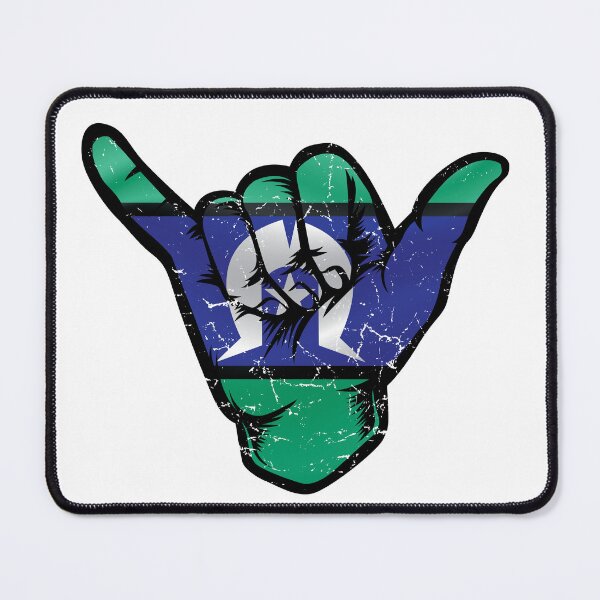Item preview, Torres Strait Islanders Shaka Hand Flag designed and sold by RahallusNtx.