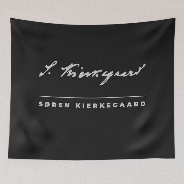 Item preview, Søren Kierkegaard signature t-shirt designed and sold by CMYKStudio.