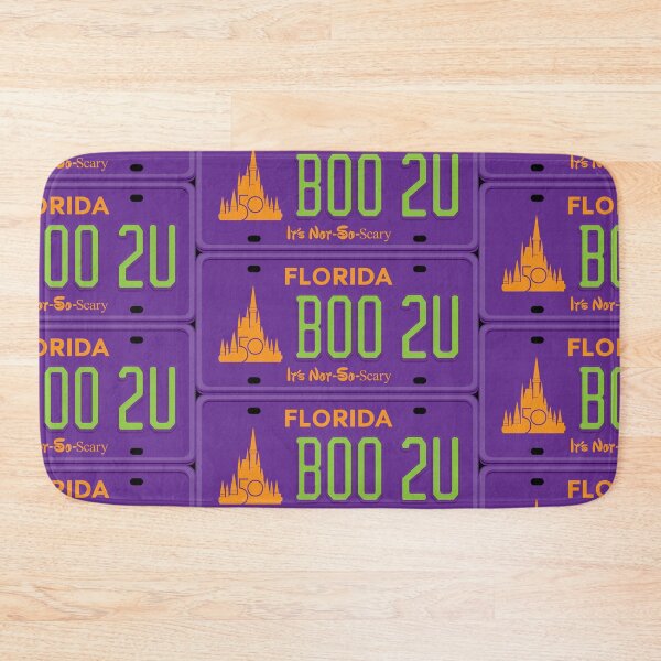 Item preview, Theme Park After Hours Halloween Party Anniversary License Plate designed and sold by flashoverstudio.
