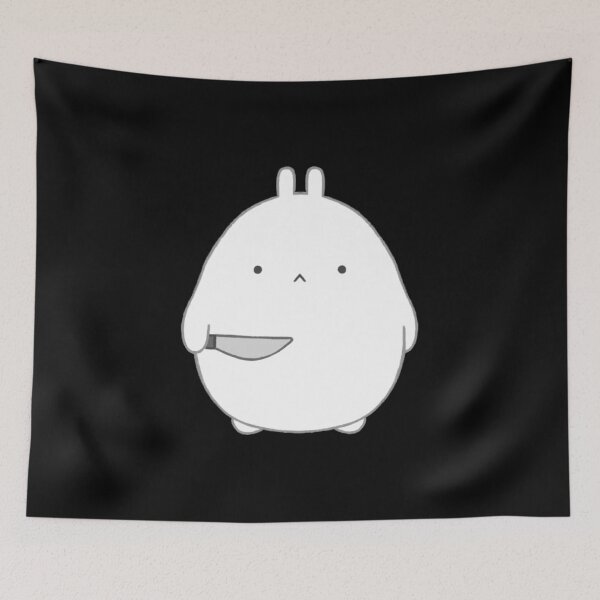 Item preview, stabby bun (black bg) designed and sold by DesignByJennyyy.