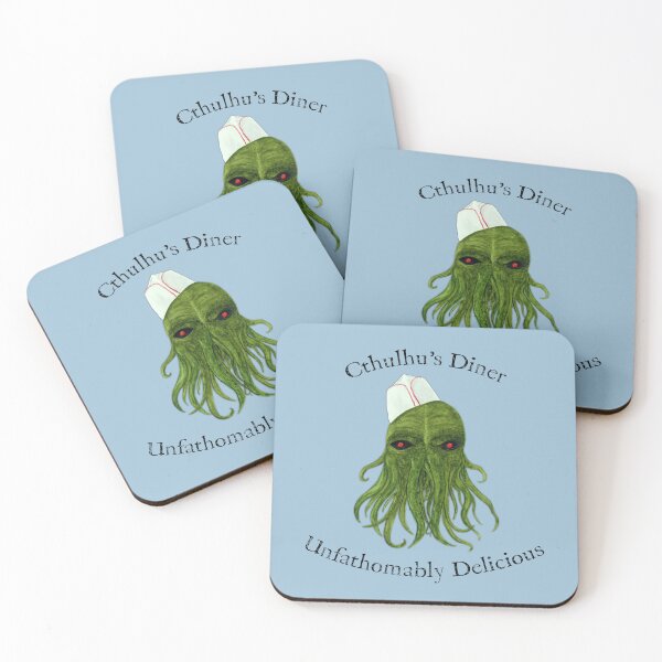 Item preview, Cthulhu's Diner Watercolor designed and sold by MAEASWATERCOLOR.