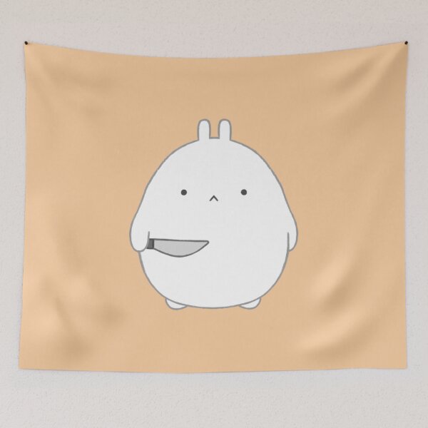 Item preview, stabby bun (orange bg) designed and sold by DesignByJennyyy.