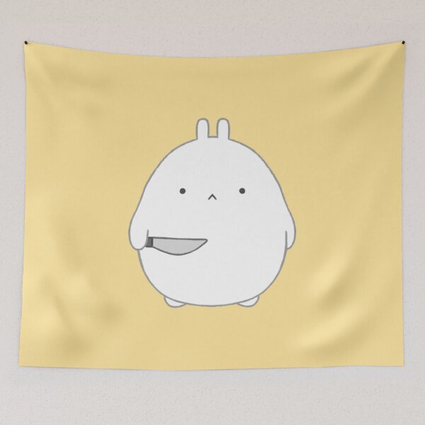 Item preview, stabby bun (yellow bg) designed and sold by DesignByJennyyy.