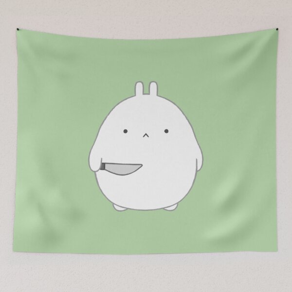 Item preview, stabby bun (green bg) designed and sold by DesignByJennyyy.