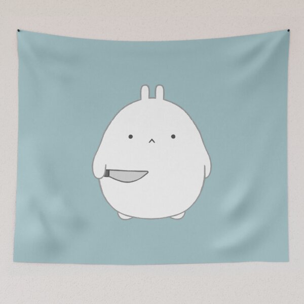 Item preview, stabby bun (teal bg) designed and sold by DesignByJennyyy.