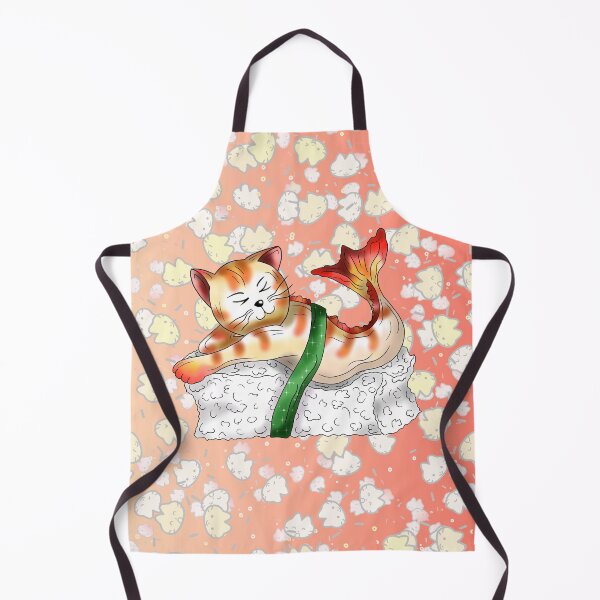 Item preview, cat sushi funny ginger catfish designed and sold by CuisineCat.