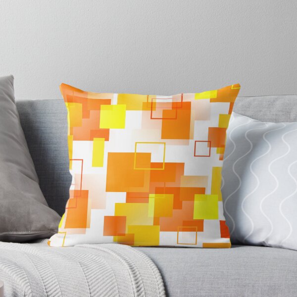 Item preview, Midcentury Modern Orange - Abstract - Orange, Yellow, White designed and sold by MellowCat.