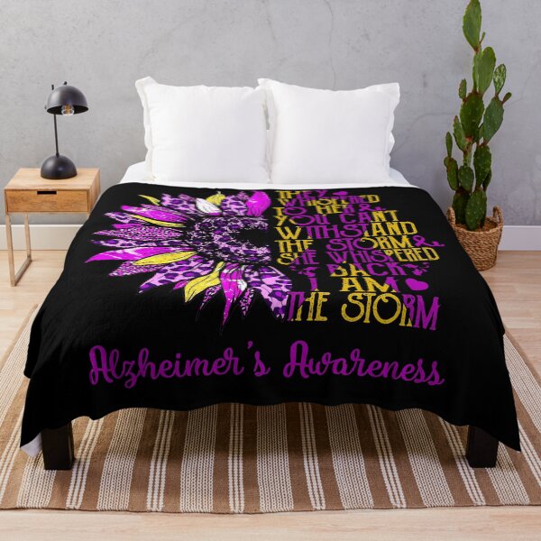 Item preview, I Am The Storm Sunflower Leopard Alzheimer's Awareness designed and sold by rechardtee.