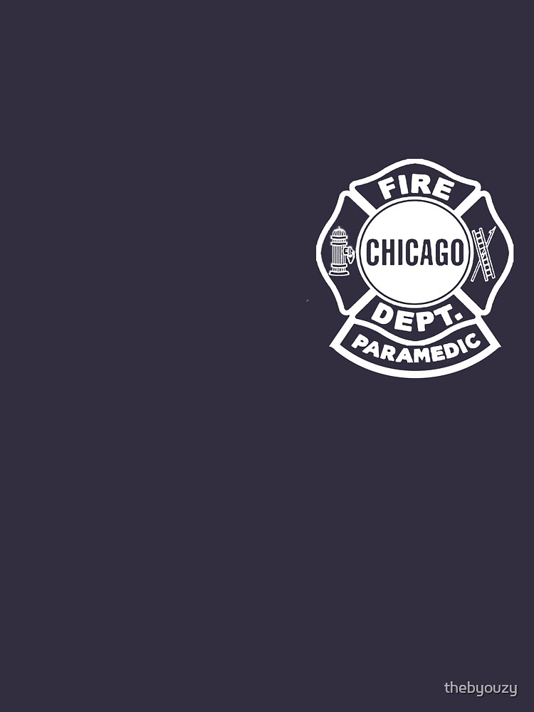 "Chicago Fire Paramedic White Logo" Pullover Hoodie for Sale by