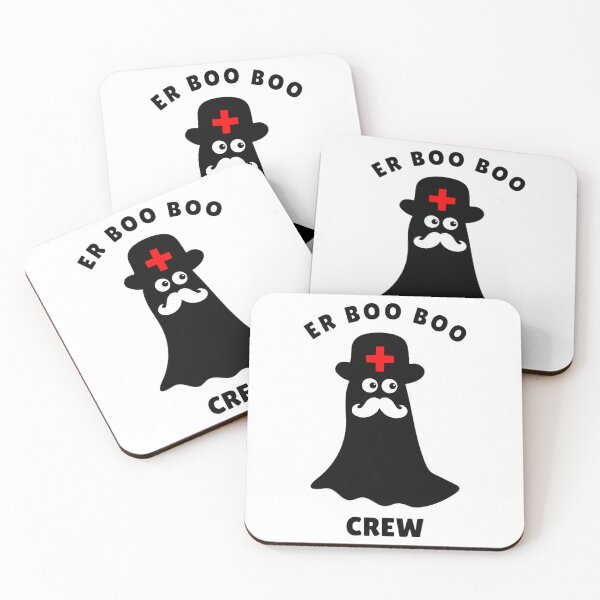 Item preview, er boo boo crew nurse ghost halloween designed and sold by Trucker10.