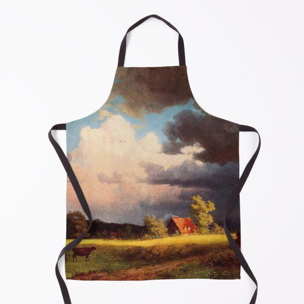 Item preview, Bierstadt Albert Bavarian Landscape, gorgeous rich color landscape oil painting. designed and sold by naturematters.
