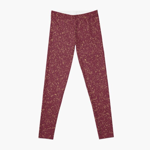 Maroon And Gold Leggings for Sale Redbubble