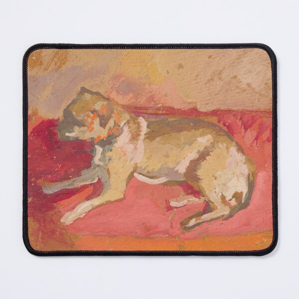 Item preview, Lying Dog by Zygmunt Waliszewski, 1914 designed and sold by Vintage Wall Art.