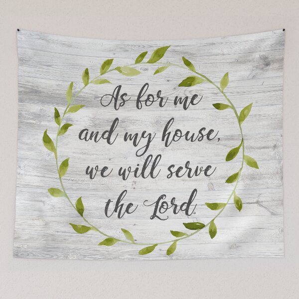 Item preview, As for me and my house designed and sold by birchandbark.
