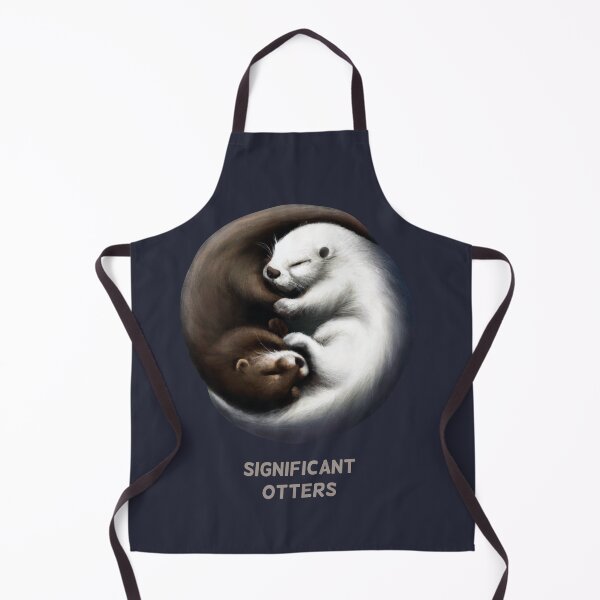 Item preview, Significant otters other cute pun funny animal love graphic hug designed and sold by dramabite.